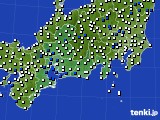 東海地方のアメダス実況(風向・風速)(2017年01月31日)