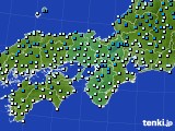 近畿地方のアメダス実況(気温)(2017年02月01日)