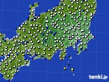 関東・甲信地方のアメダス実況(風向・風速)(2017年02月01日)
