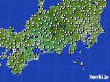 2017年02月01日の東海地方のアメダス(風向・風速)