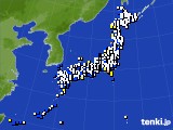 2017年02月01日のアメダス(風向・風速)
