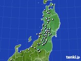 東北地方のアメダス実況(降水量)(2017年02月02日)