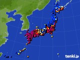 アメダス実況(日照時間)(2017年02月02日)