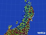 東北地方のアメダス実況(日照時間)(2017年02月03日)