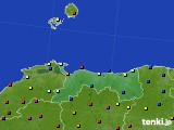 2017年02月03日の鳥取県のアメダス(日照時間)