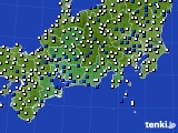 2017年02月03日の東海地方のアメダス(風向・風速)