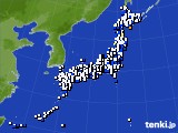 2017年02月03日のアメダス(風向・風速)