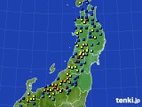 東北地方のアメダス実況(積雪深)(2017年02月04日)