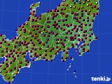 2017年02月04日の関東・甲信地方のアメダス(日照時間)