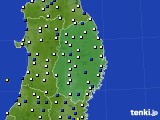 岩手県のアメダス実況(風向・風速)(2017年02月04日)
