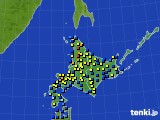 北海道地方のアメダス実況(積雪深)(2017年02月05日)