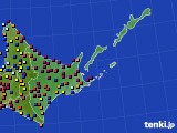 道東のアメダス実況(日照時間)(2017年02月05日)