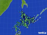 北海道地方のアメダス実況(気温)(2017年02月05日)