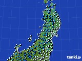 東北地方のアメダス実況(気温)(2017年02月05日)