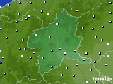 群馬県のアメダス実況(風向・風速)(2017年02月05日)