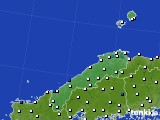 2017年02月05日の島根県のアメダス(風向・風速)