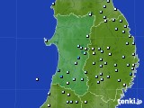 秋田県のアメダス実況(降水量)(2017年02月06日)