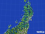 東北地方のアメダス実況(気温)(2017年02月06日)