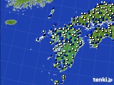 九州地方のアメダス実況(風向・風速)(2017年02月06日)