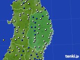 岩手県のアメダス実況(風向・風速)(2017年02月06日)