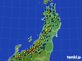 東北地方のアメダス実況(積雪深)(2017年02月07日)