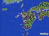 九州地方のアメダス実況(日照時間)(2017年02月07日)