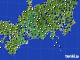 2017年02月07日の東海地方のアメダス(風向・風速)