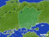 岡山県のアメダス実況(積雪深)(2017年02月08日)