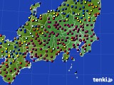 関東・甲信地方のアメダス実況(日照時間)(2017年02月08日)