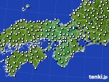 近畿地方のアメダス実況(風向・風速)(2017年02月08日)