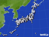 2017年02月08日のアメダス(風向・風速)
