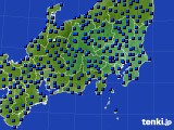 関東・甲信地方のアメダス実況(日照時間)(2017年02月09日)