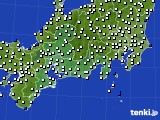 東海地方のアメダス実況(風向・風速)(2017年02月09日)