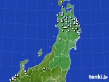 2017年02月10日の東北地方のアメダス(降水量)