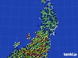 東北地方のアメダス実況(日照時間)(2017年02月10日)