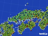 中国地方のアメダス実況(日照時間)(2017年02月10日)