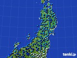 東北地方のアメダス実況(気温)(2017年02月10日)