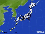 2017年02月10日のアメダス(風向・風速)