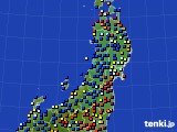 2017年02月11日の東北地方のアメダス(日照時間)