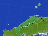 島根県のアメダス実況(積雪深)(2017年02月12日)