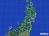 東北地方のアメダス実況(気温)(2017年02月12日)