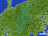 長野県のアメダス実況(風向・風速)(2017年02月12日)