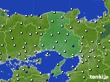 兵庫県のアメダス実況(風向・風速)(2017年02月12日)