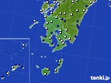 鹿児島県のアメダス実況(風向・風速)(2017年02月12日)
