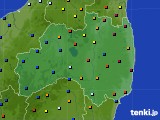 福島県のアメダス実況(日照時間)(2017年02月13日)