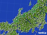 北陸地方のアメダス実況(風向・風速)(2017年02月13日)