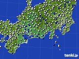 東海地方のアメダス実況(風向・風速)(2017年02月13日)