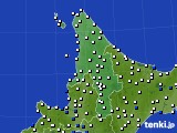 2017年02月13日の道北のアメダス(風向・風速)