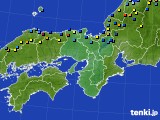 近畿地方のアメダス実況(積雪深)(2017年02月14日)