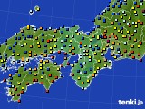 2017年02月14日の近畿地方のアメダス(日照時間)